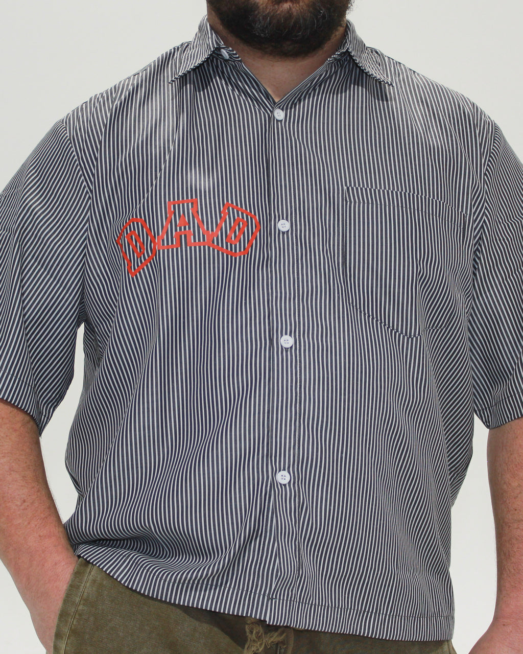 DAD STRIPED BUTTON